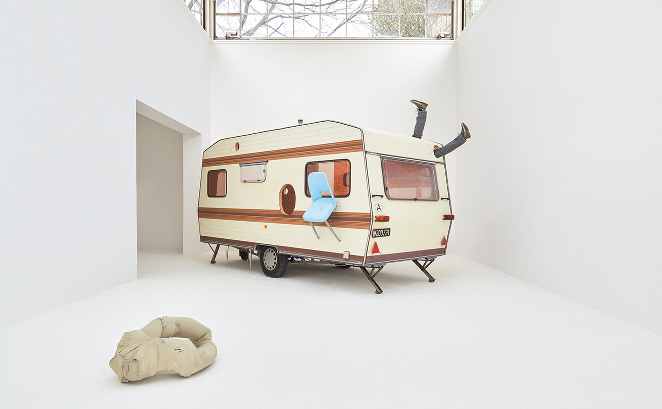 Ship of Fools, 2017, Mixed media, caravan, furniture pieces, 245x206x492cm, Photo: Eva Würdinger
