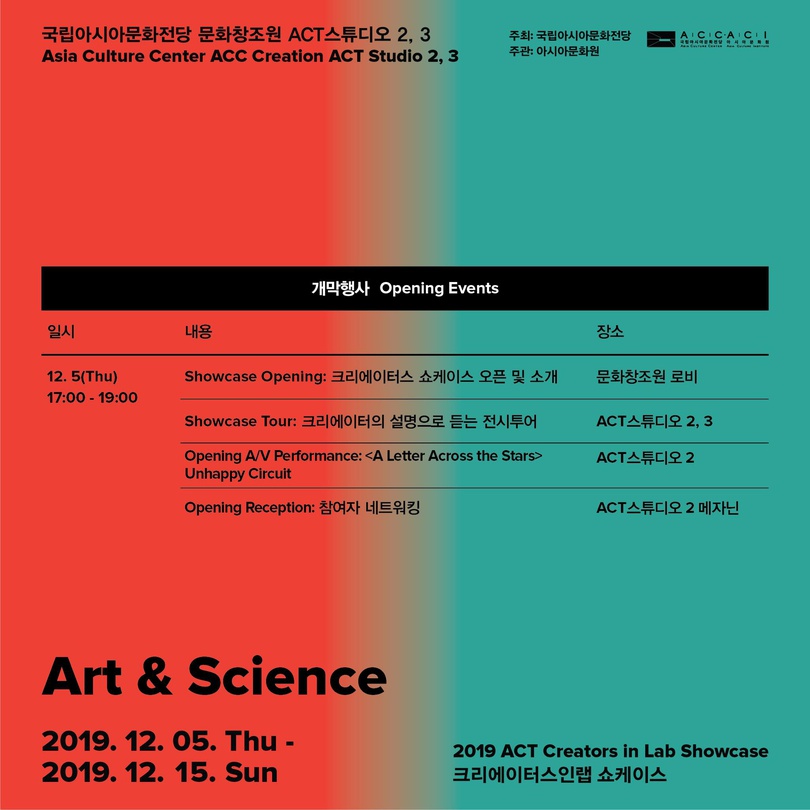 2019 ACT 크리에이터스인랩 쇼케이스 : Art & Science