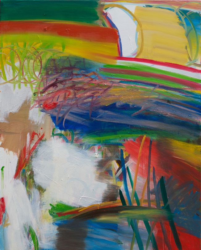 정현두, <오른쪽으로 던지는 사람2> 캔버스에 유채, 163.8x130cm, 2019