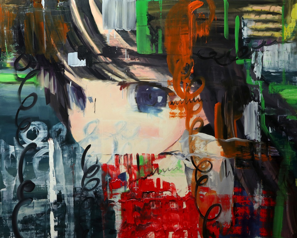 나피디문, Uleule-render#12, Oil on canvas, 162x130cm, 2020