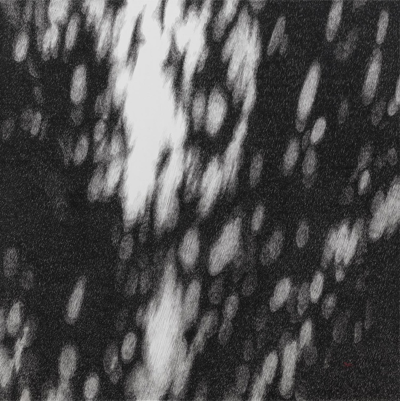 김성건_사이를 보다_80㎝ × 80㎝_종이에 펜_2018