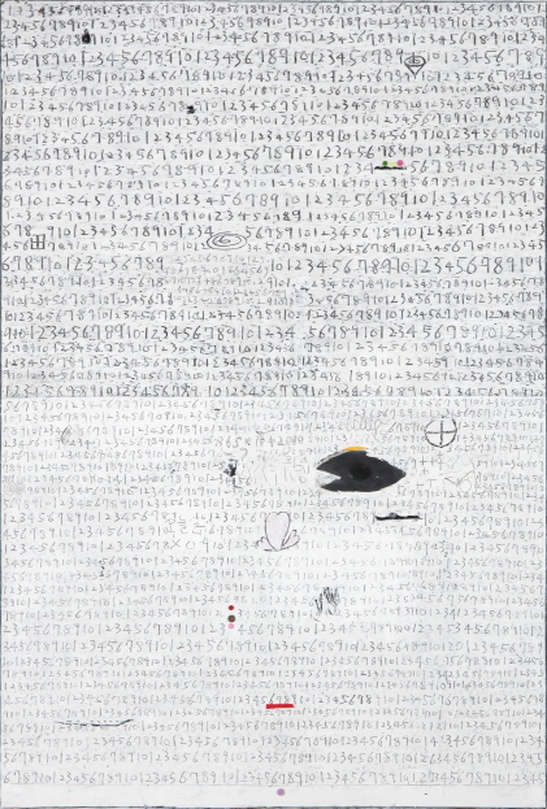 오세열, 무제, 2017, 혼합매체, 194x130cm