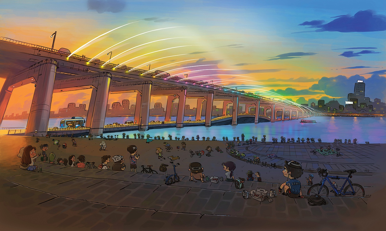 조영광_Rainbow Banpo_디지털프린트_120x200cm_2015 