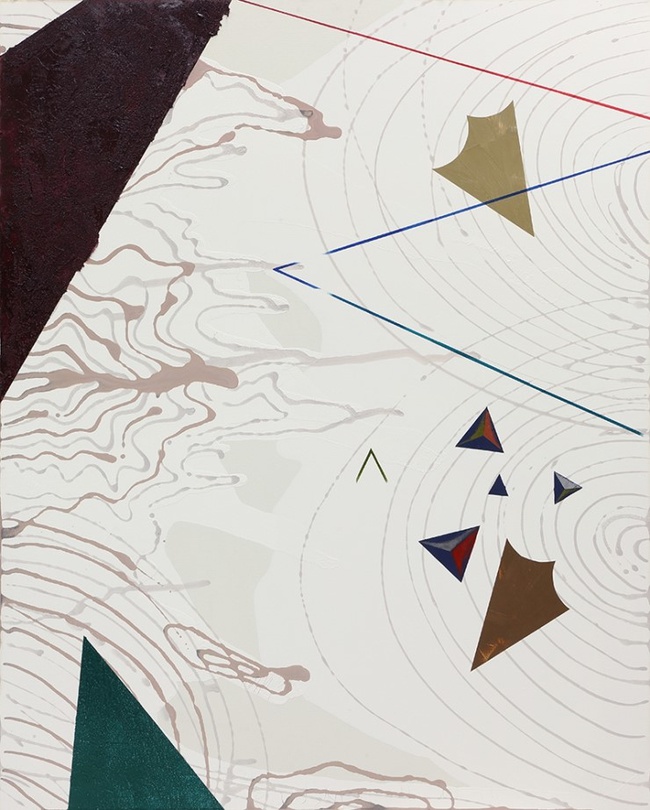 박성환, 영역 II, pigment, acrylic on canvas, 150 x 150 cm, 2017