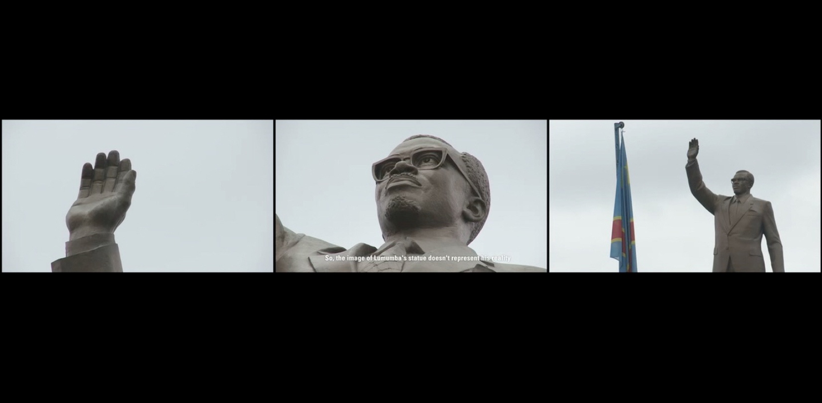 최원준, <만수대 마스터 클래스>, 스틸 이미지, 3 채널 영상 설치, 40’ 32”, 2016, 이미지 제공: 작가