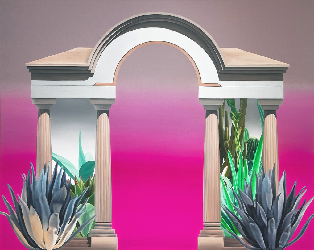 송지윤, doric garden_oil on canvas 181.8x227cm 2016