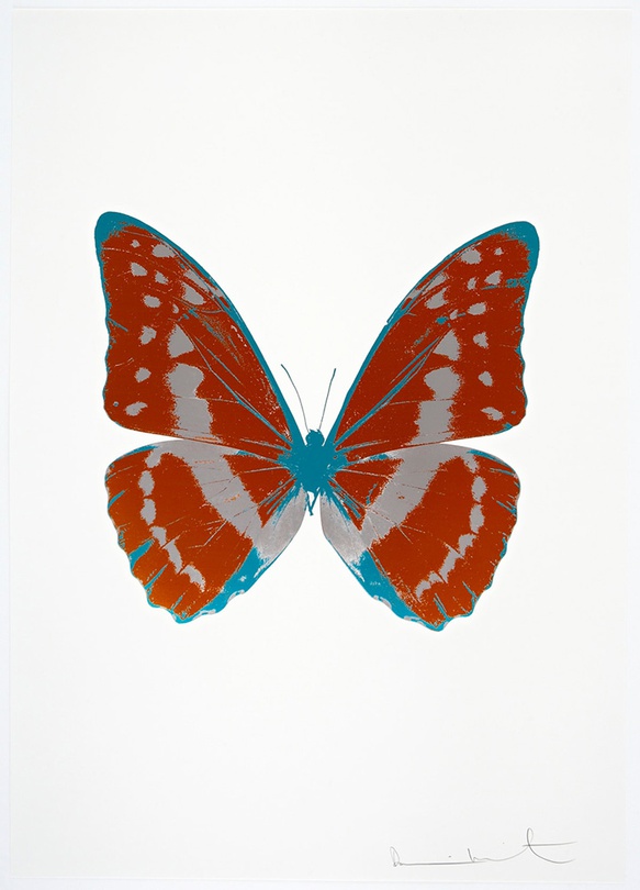 Damien Hirst, The Souls Ⅲ(Prairie Copper-Silver Gloss-Topaz), 72x51cm, foil block prints 300gsm arches 88 archival paper, 2010
