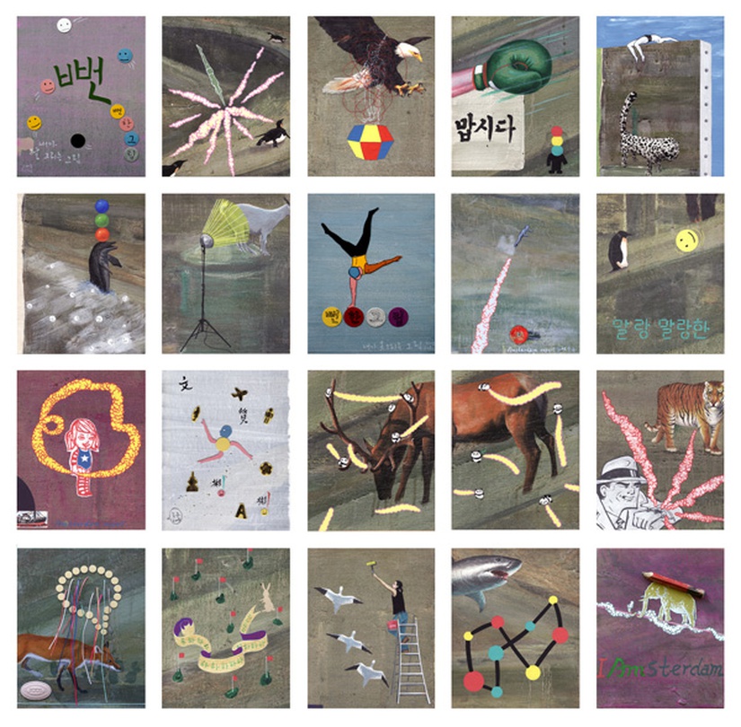 김태헌 <집에 못 거는 그림> 2008-2014 102x102cm 혼합재료 서울시립미술관 소장