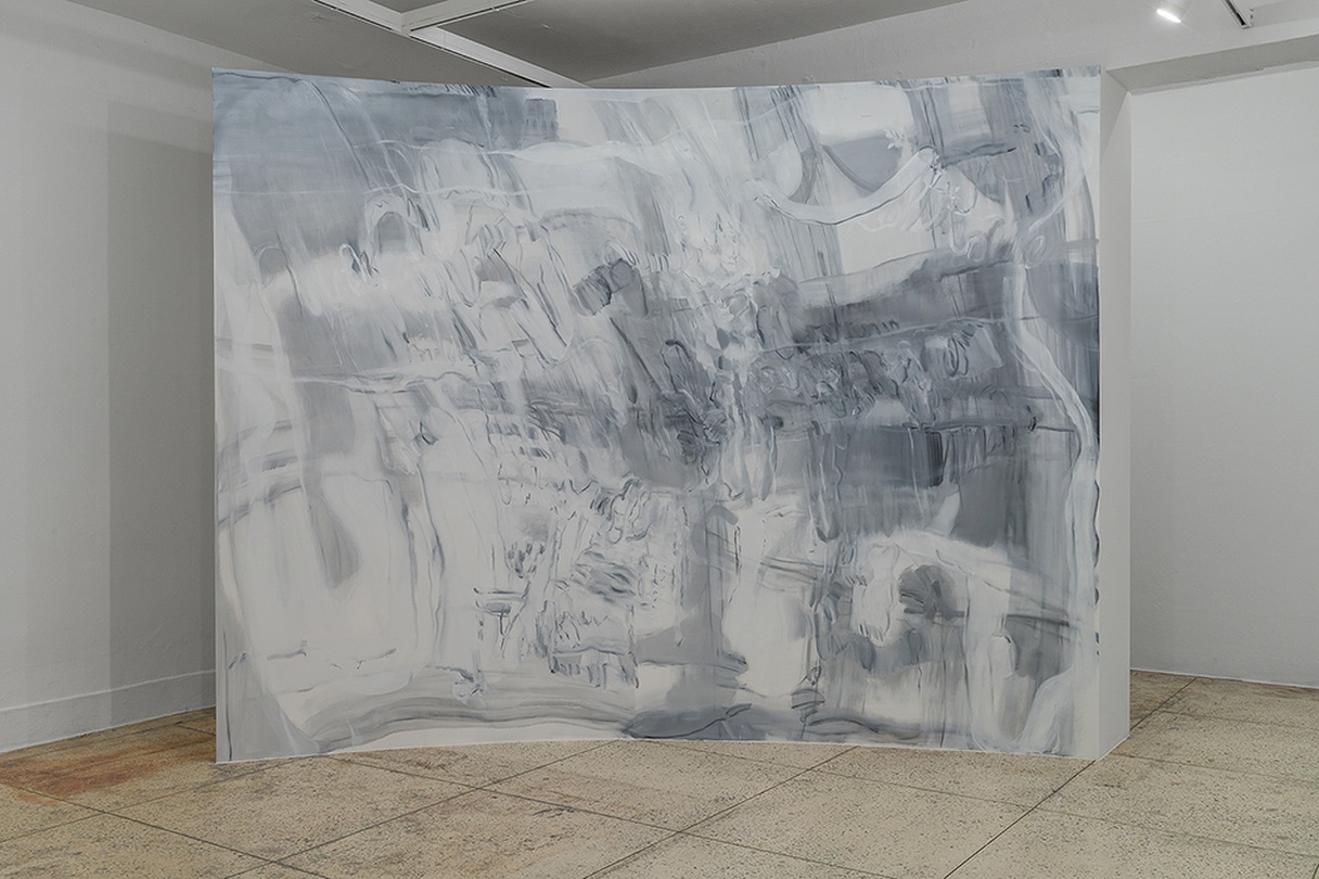 최윤희, 네가 잊힌 빛을 몰고 먼 처음처럼 올 거다, 2021, oil on wood panel, 270×356cm 촬영: CJY ART STUDIO