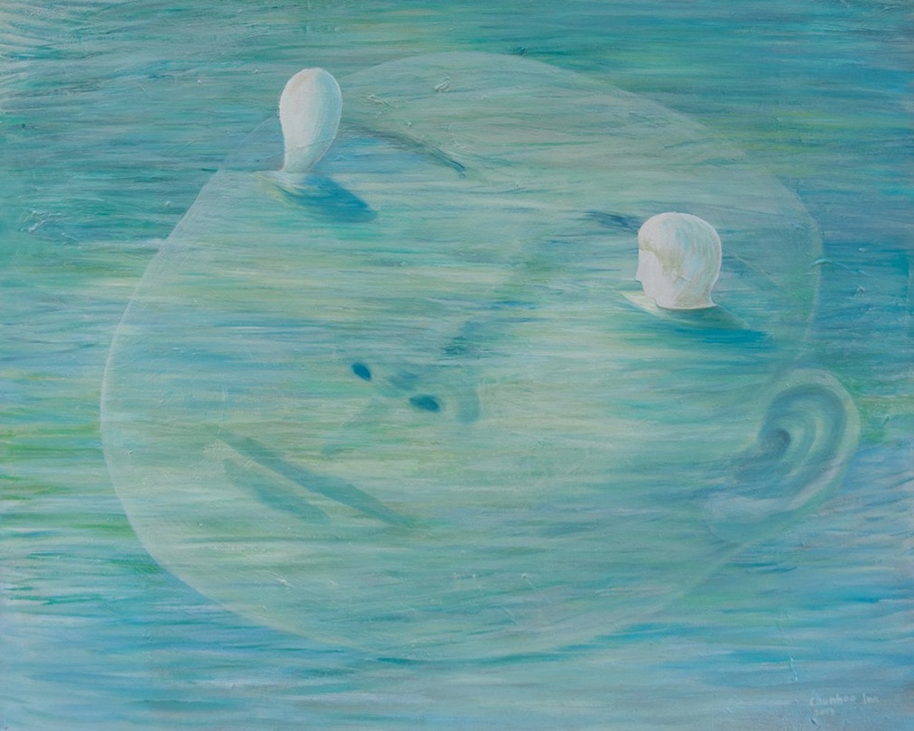 임춘희 - 흐르는 생각, oil on canvas, 72.7x91cm, 2013