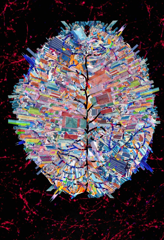 윤하,Architectured Brain 2020-2,90.9x72.7cm, ipad drawing,2020