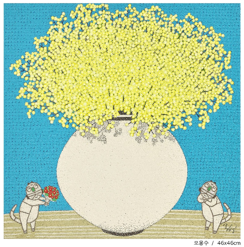 모용수-사랑합니다,46x46cm,Oil on canvas,2020