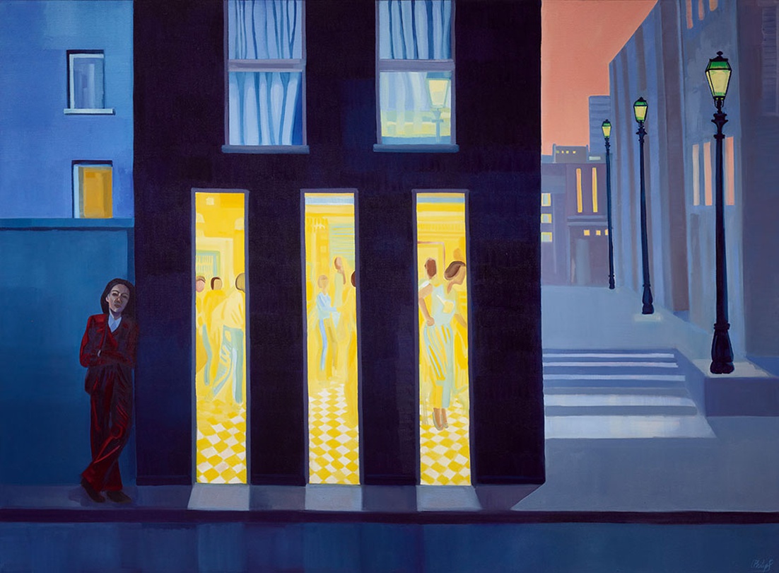 Cece Philips Blues in the Night, 2023 Painting - Oil on canvas 140 x 190 cm (55 x 75 in) (CP12095) Courtesy Peres Projects