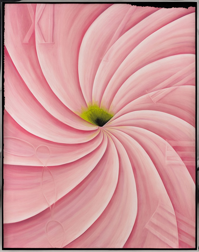 레베카 애크로이드, <하루하루>, 2024. 드로잉 - 서머셋 광택지에 과슈와 파스텔, 185 x 145 cm.