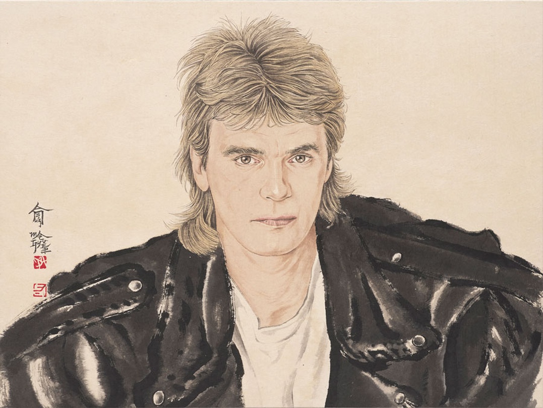 Donghyun Son,   Angus MacGyver, 紙本水墨淡彩 Ink and Color on Paper, 48×64cm, 2018