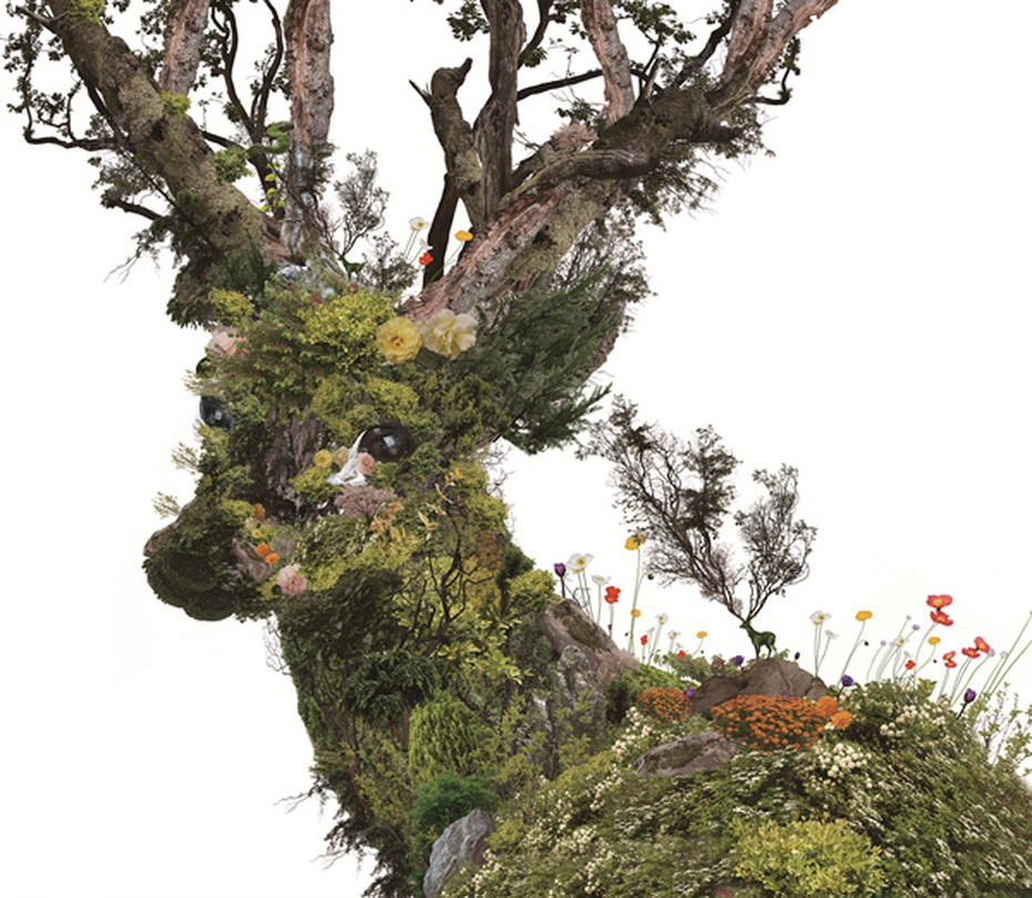 자견 (自遣) _ 120 x 138 cm _ Digital photo collage _ UV inkjet print_ 2015